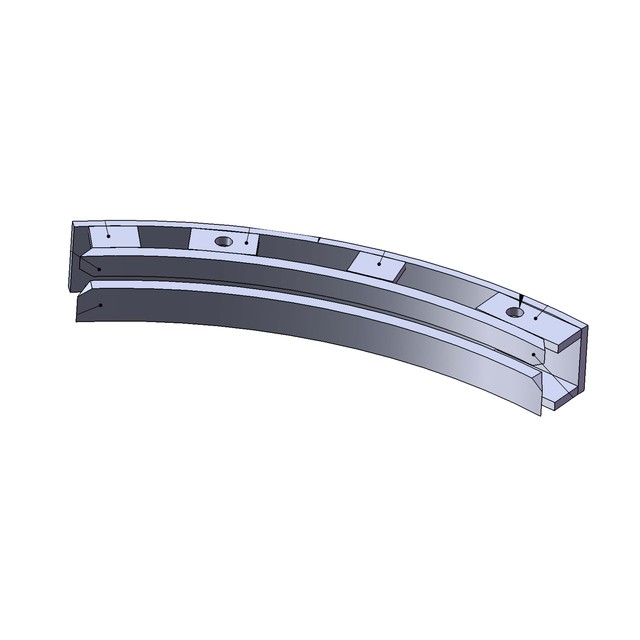 Glissiere Adaptable Curetable 30° Droite référence fournisseur 210037